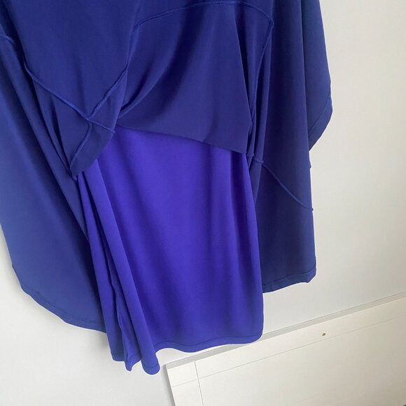 Donna Fashion Purple Sleeveless Drop Waisted Stretch Lined Midi Dress Size M - Picture 6 of 7